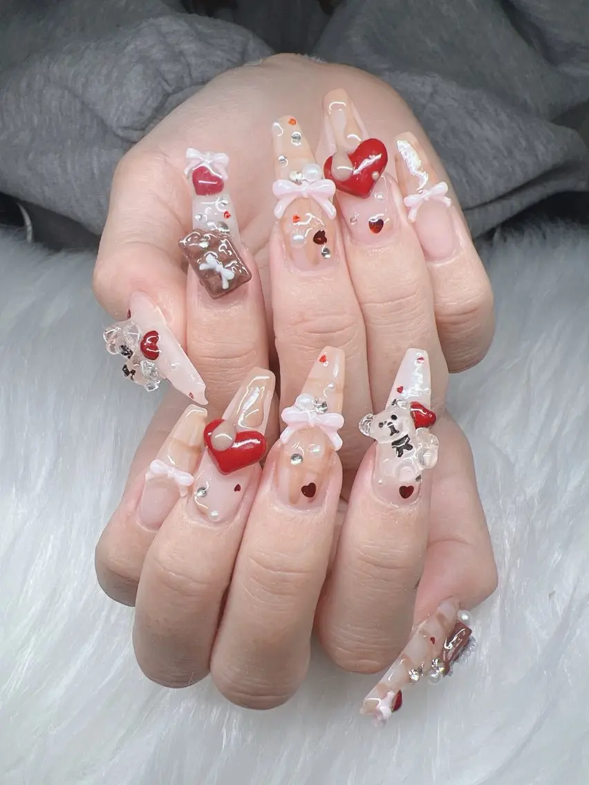ネイル ハンドネイル Lee Nails チップ長さだし専門店のネイルデザイン
