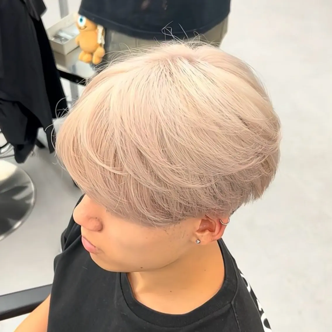 カット+ミルクティーカラー✨️+トリートメント+ヘアセットの写真