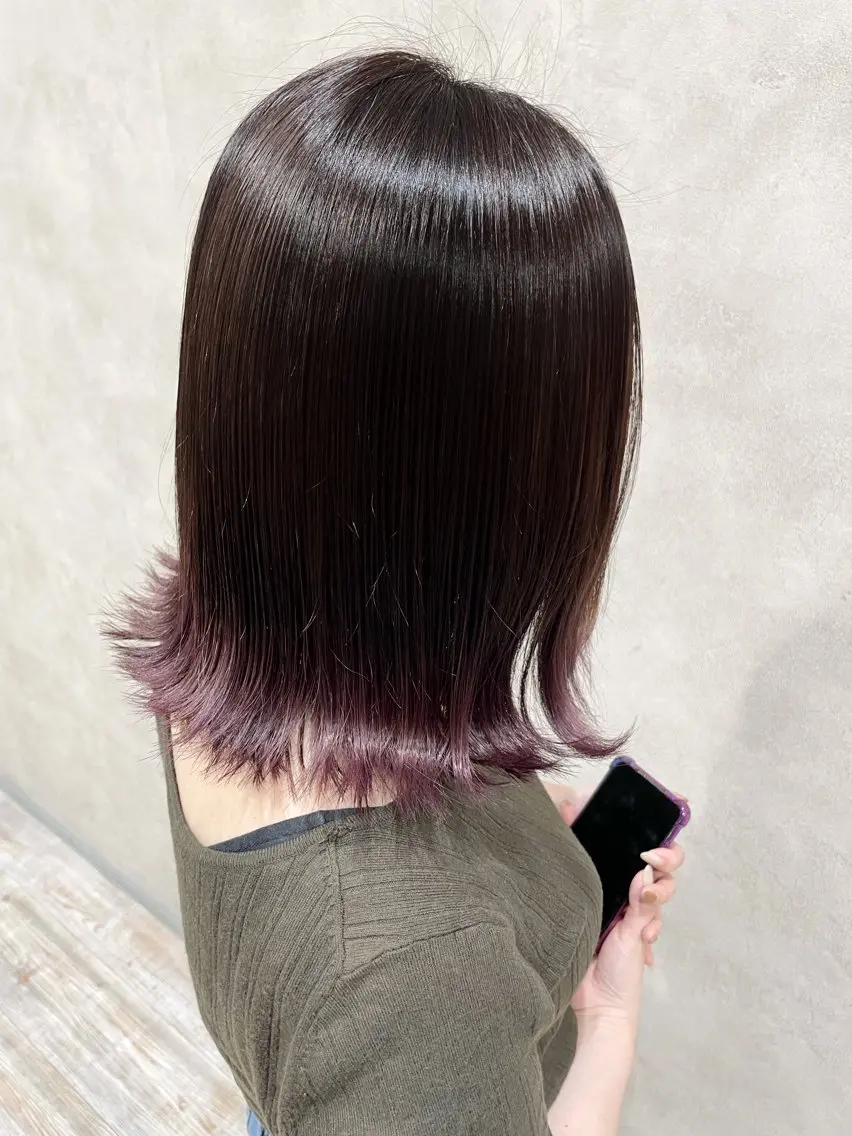 ミディアム カラー Love&Hair Breit/下川のヘアスタイル