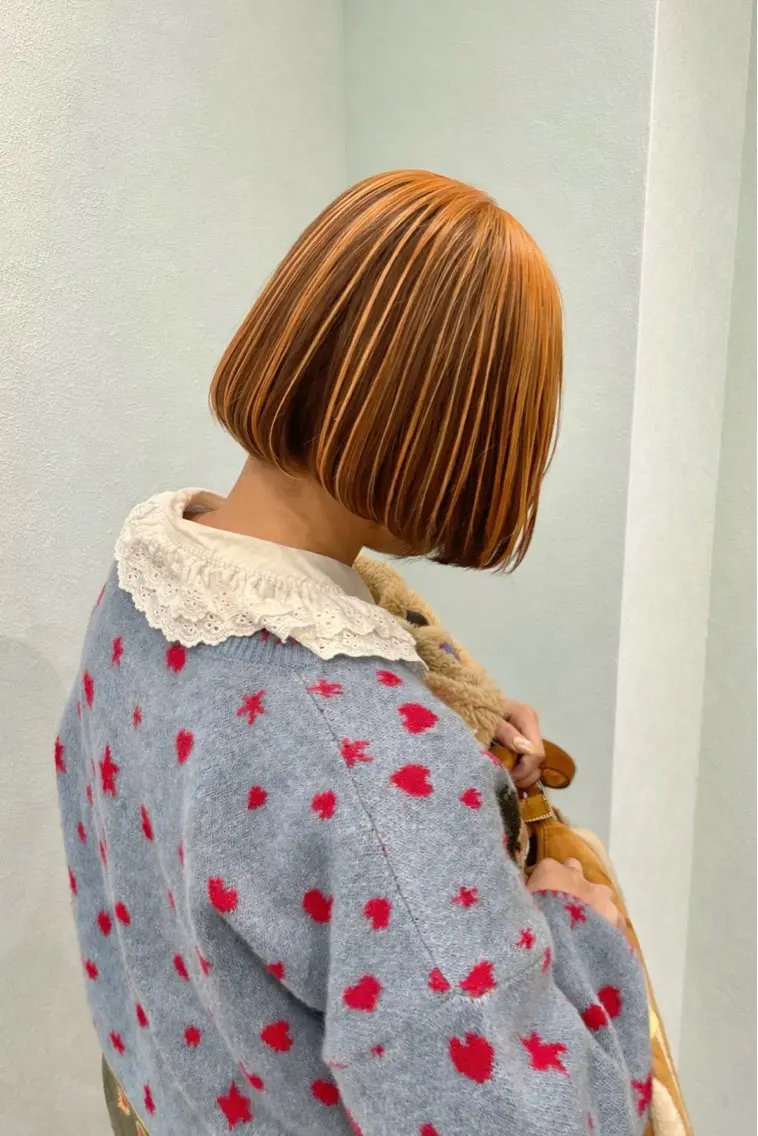 ミディアム カラー ヘアカラー 横浜/デザインカラー 個性派ヘアメ/まこのヘアスタイル