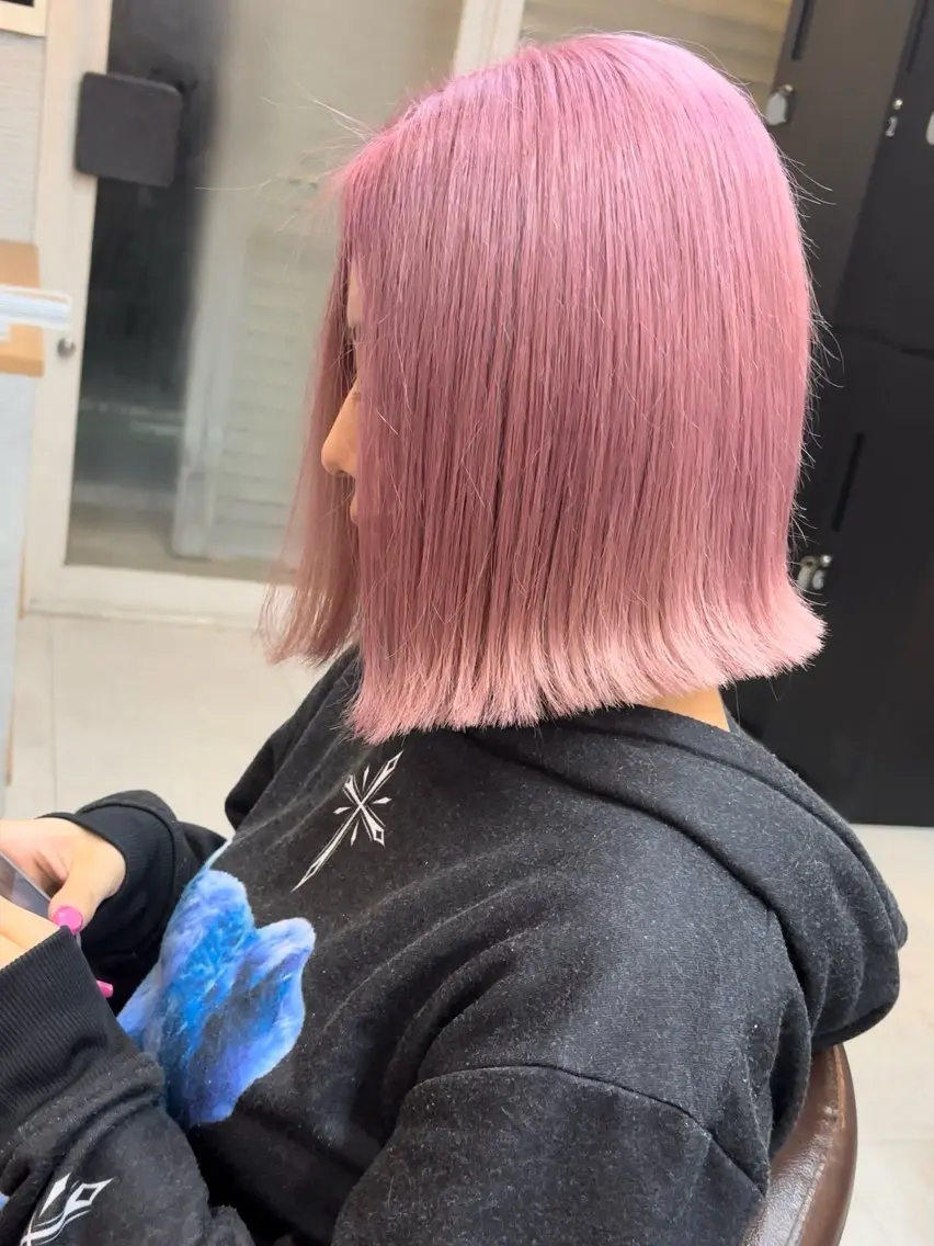 【ケアブリーチ込】ブリーチ2回+ケアカラー+バイカルテトリートメントの写真