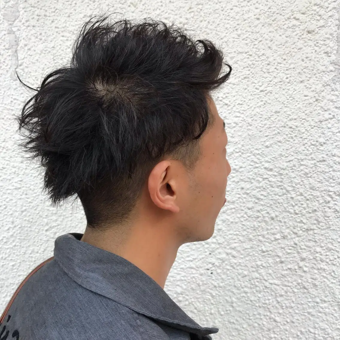 ショート カラー パーマ メンズ ニュアンスパーマ/ レイヤー/茶屋町のヘアスタイル