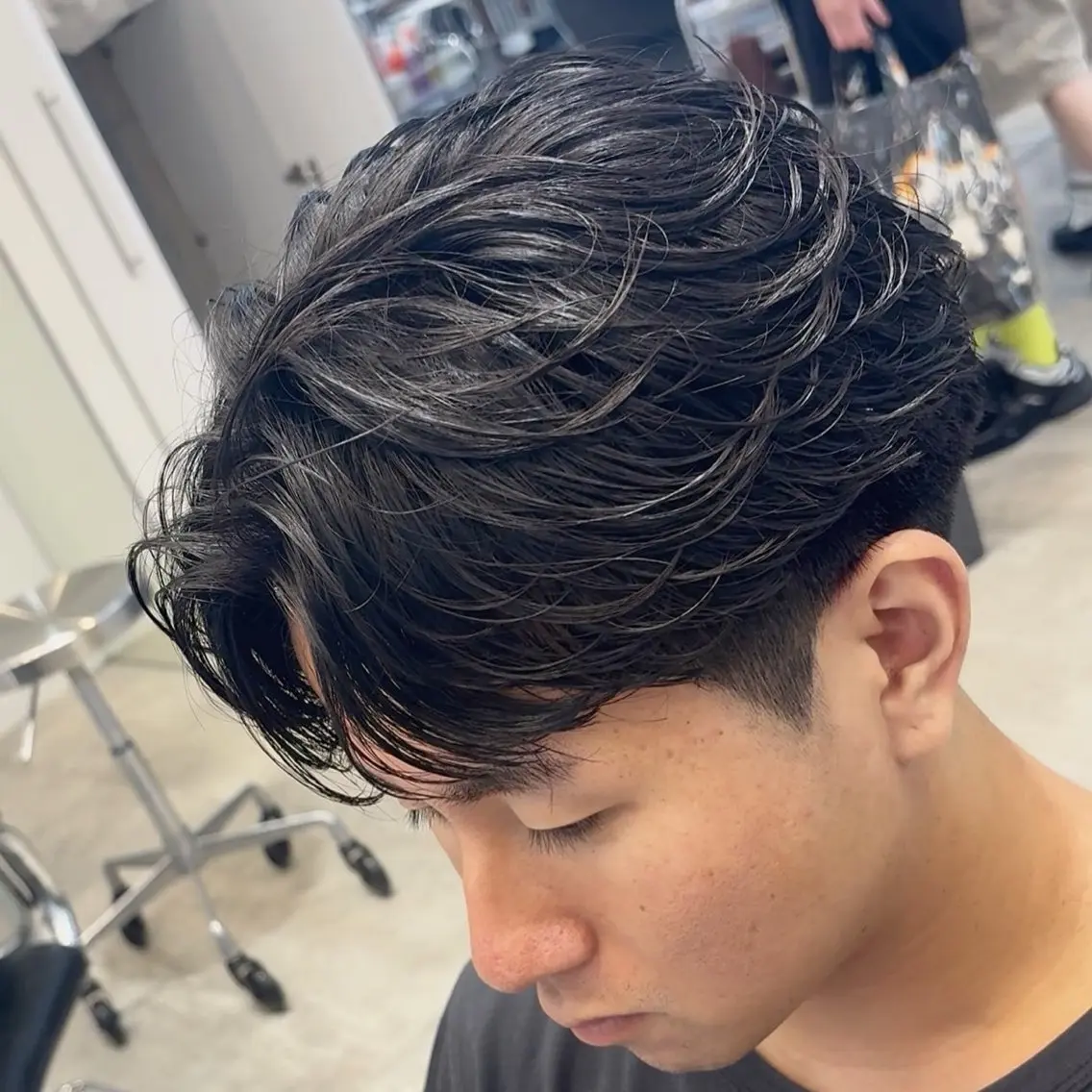 パーマ メンズ カット パーマ fifth 肥田泰輝のヘアスタイル