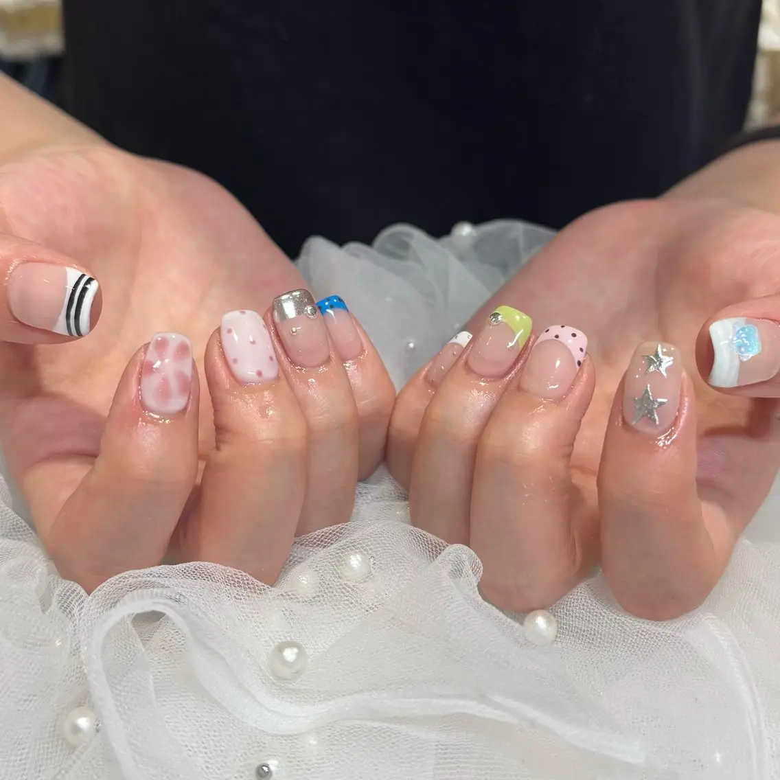 ネイル ハンドネイル 荒巻 めいのネイルデザイン