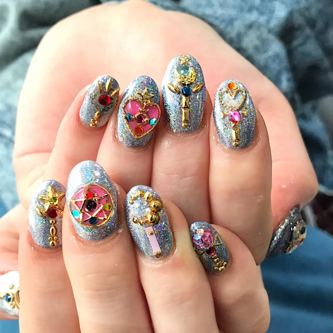 ネイル ジェルネイル 渋谷/チップ長さ出し 👑アプレgel-xのネイルデザイン