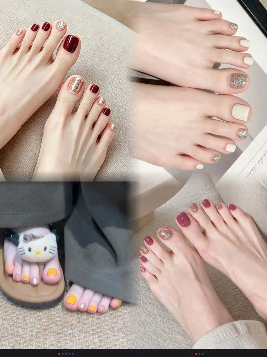 ジェルオフ無料⭐フット 2色カラー🎀 (練習モデルにご理解のある方のみ)の写真