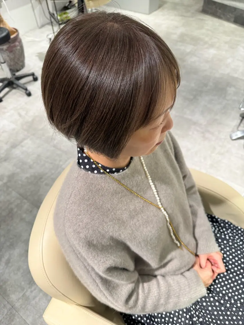ショート カラー ショートボブ ボブ ショートヘア 夜23時まで予約🉑 reverieあきらのヘアスタイル