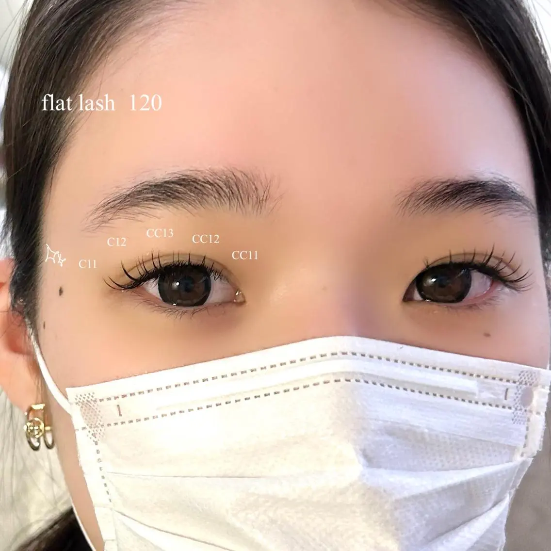マツエク・マツパ フラットラッシュ 吉祥寺kasumi 🌛eye/browのマツエク・マツパデザイン