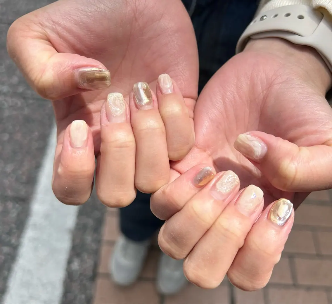 ネイル ハンドネイル 福田 麻耶のネイルデザイン