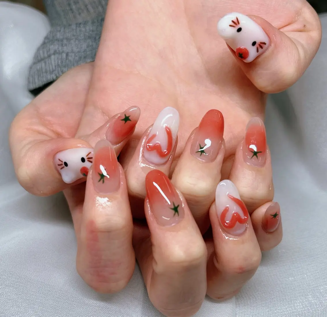 ネイル オーロラネイル チークネイル フットネイル フレンチネイル ジェルネイル NEW NAIL💞 yukiのネイルデザイン