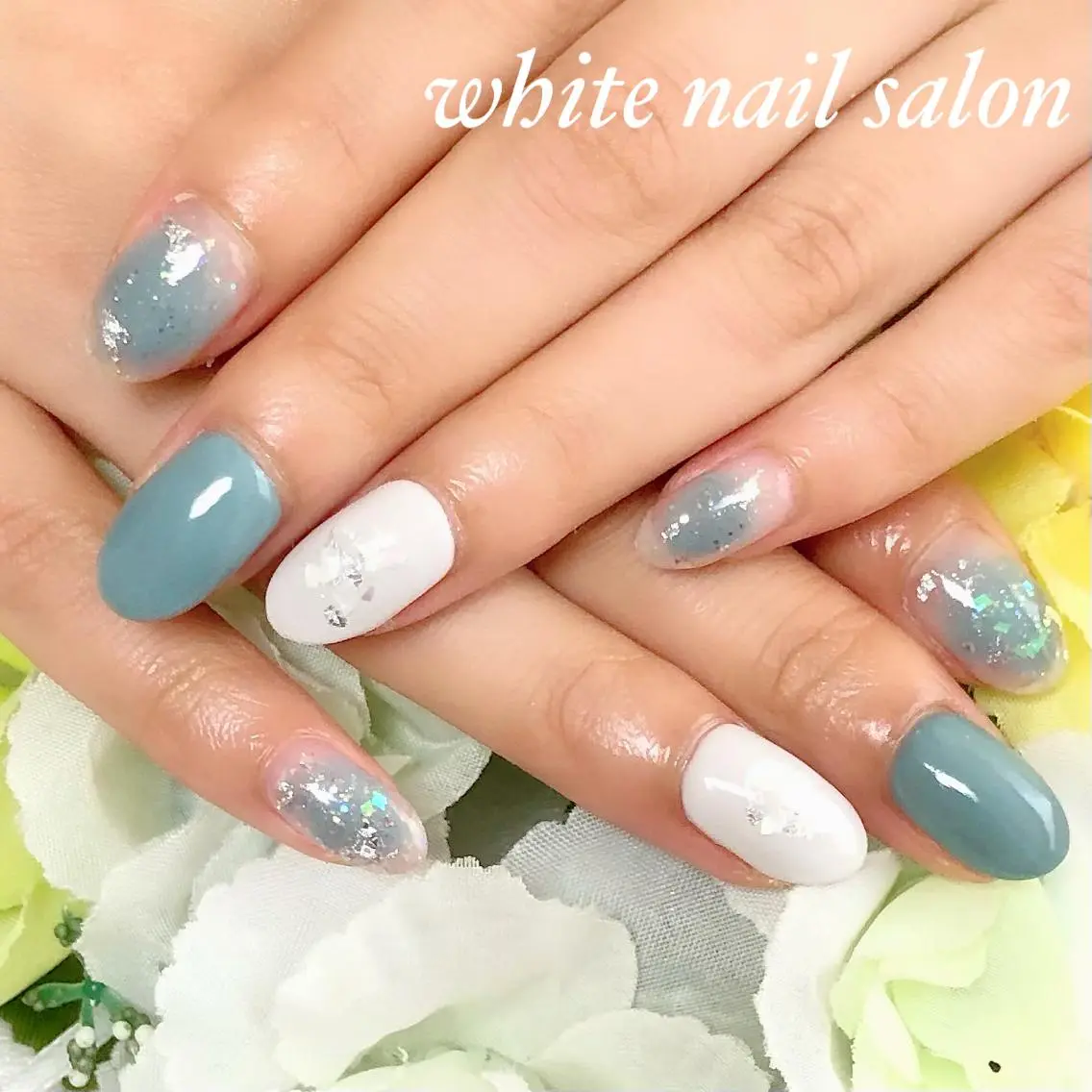 ネイル アートネイル フレンチネイル ジェルネイル ハードジェル 持ち込み ハンドネイル white nail salonのネイルデザイン