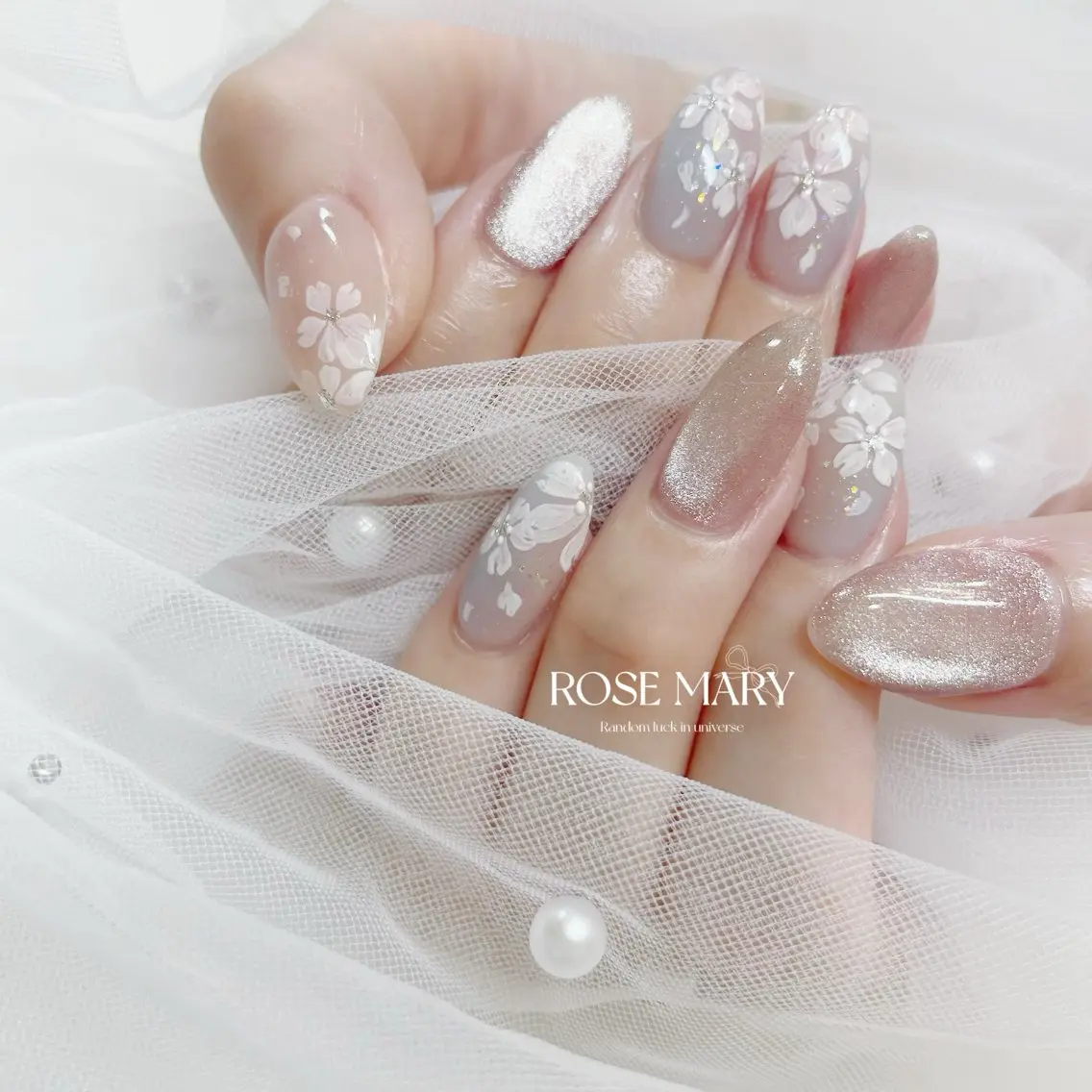 ネイル 桜ネイル 持ち込み ハンドネイル ROSE・MARY 木村のネイルデザイン