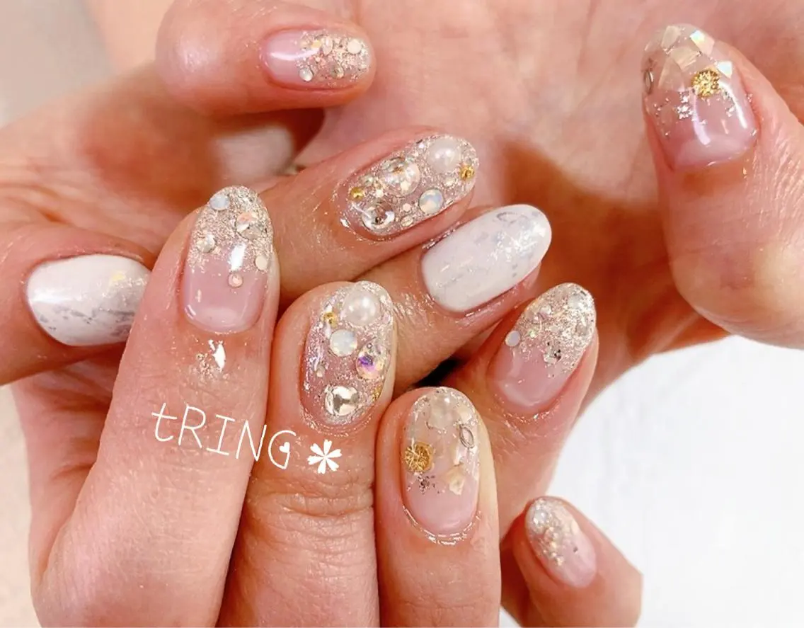 ネイル ハンドネイル tRING＊ しいの木台のネイルデザイン