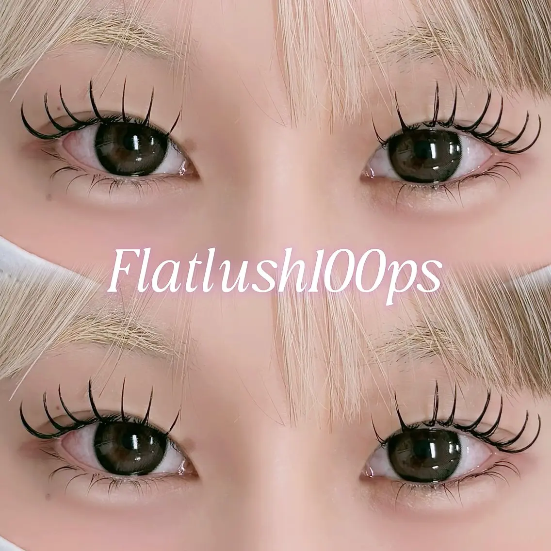 ❤︎6月限定❤︎フラットラッシュ100本🦋【束感仕上げ✨️】マツエク/まつエク/まつげエクステ/浦和の写真