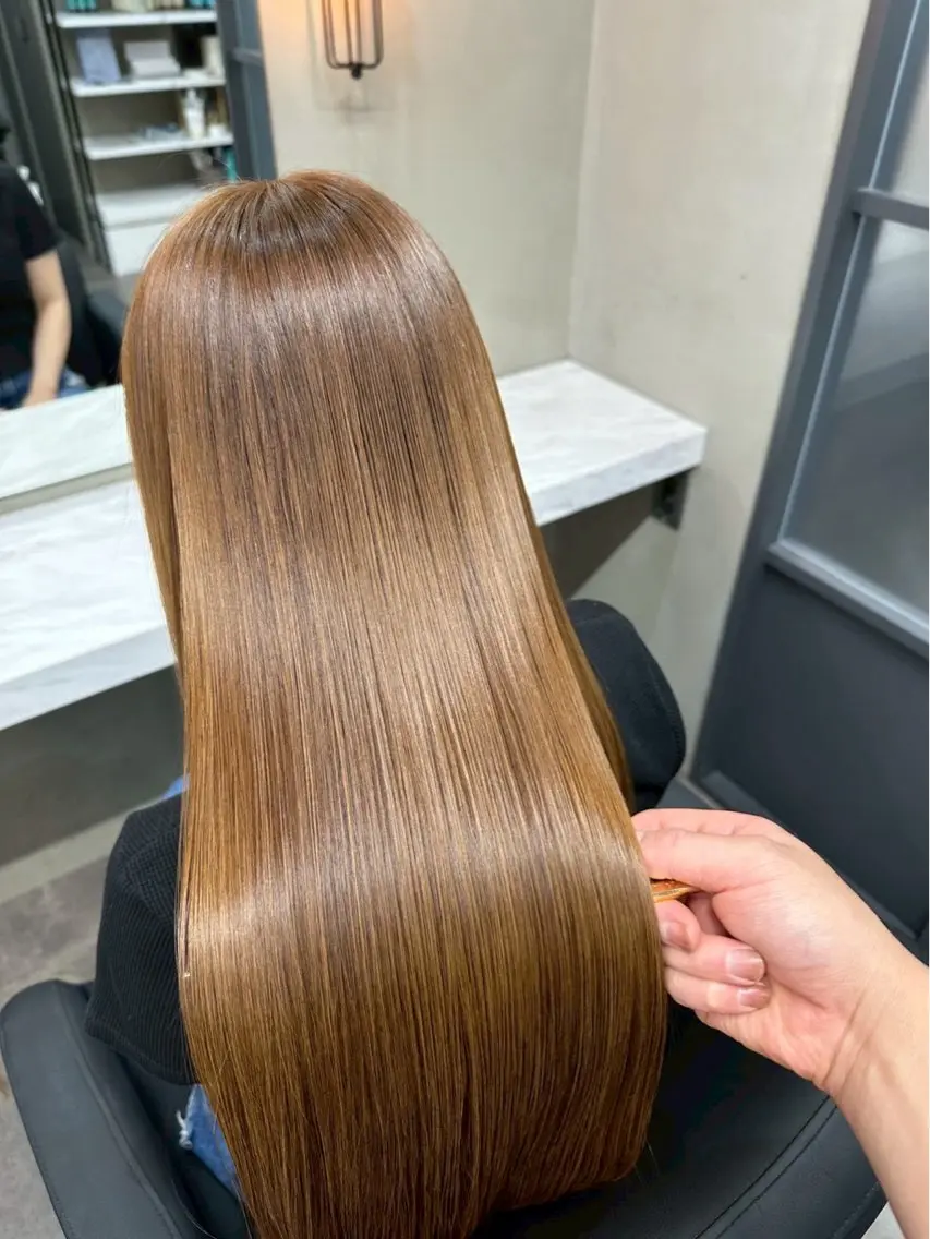 ロング カット ヘアカラー トリートメント ‪︎🌹カワイ カノン‪︎🌹のヘアスタイル