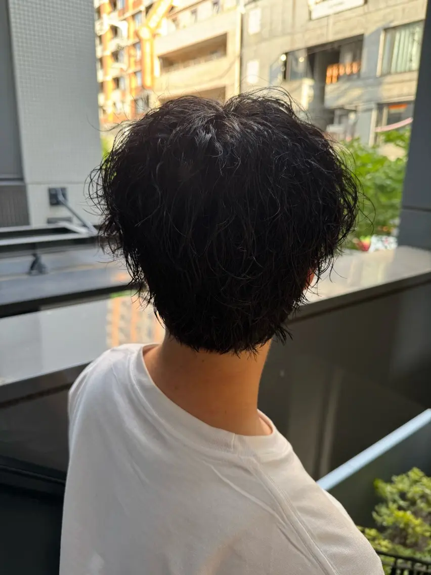 メンズ パーマ 河野 悠のヘアスタイル