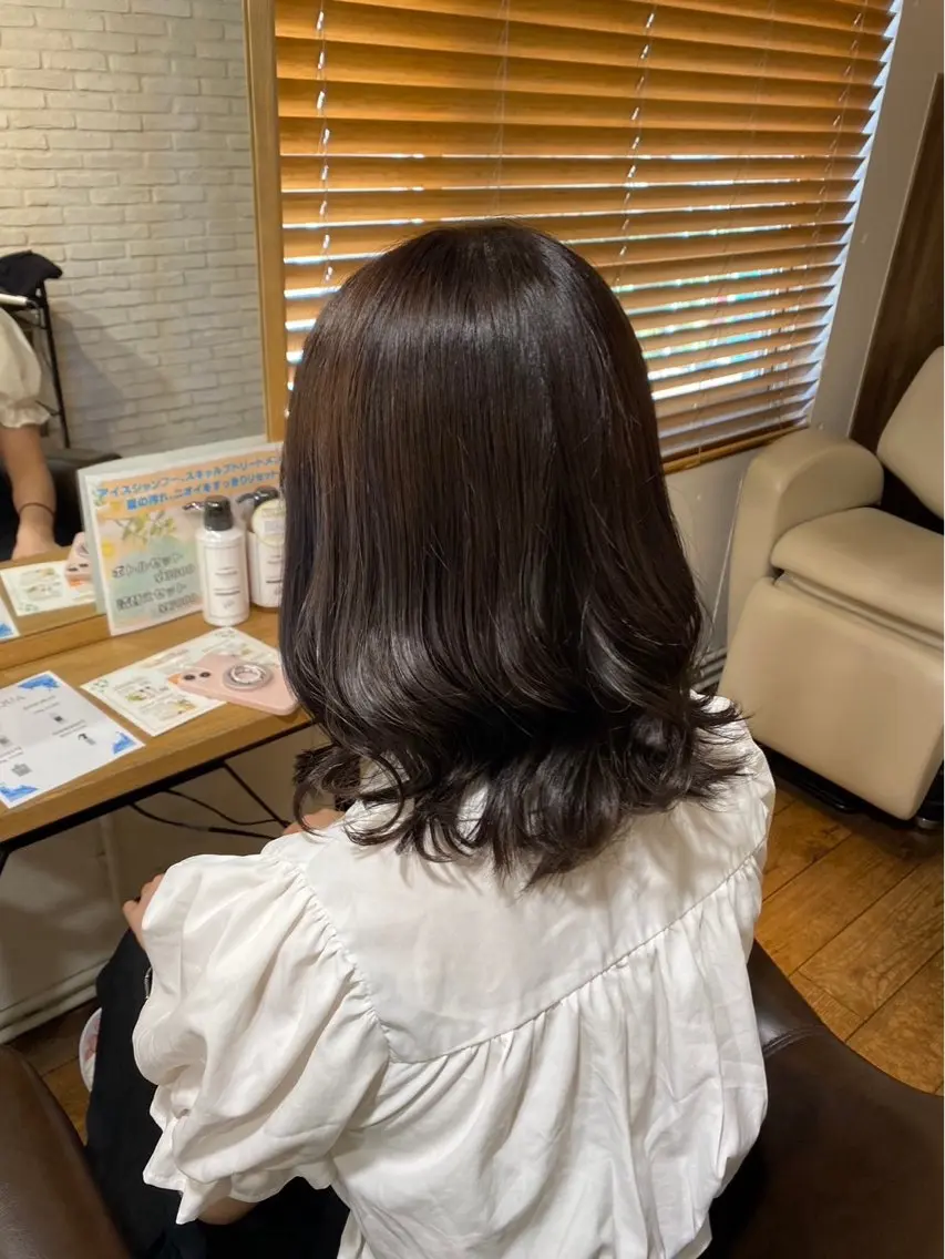 {ブリーチ無し} 🫧ワンカラー+💫Nドット2stepトリートメントの写真