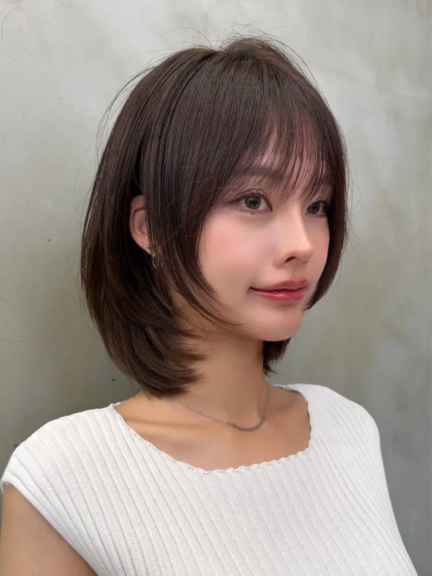 ミディアム カラー カット ヘアカラー トリートメント 🍀小川大輔🍀 ボブ/ブリーチ🥇のヘアスタイル