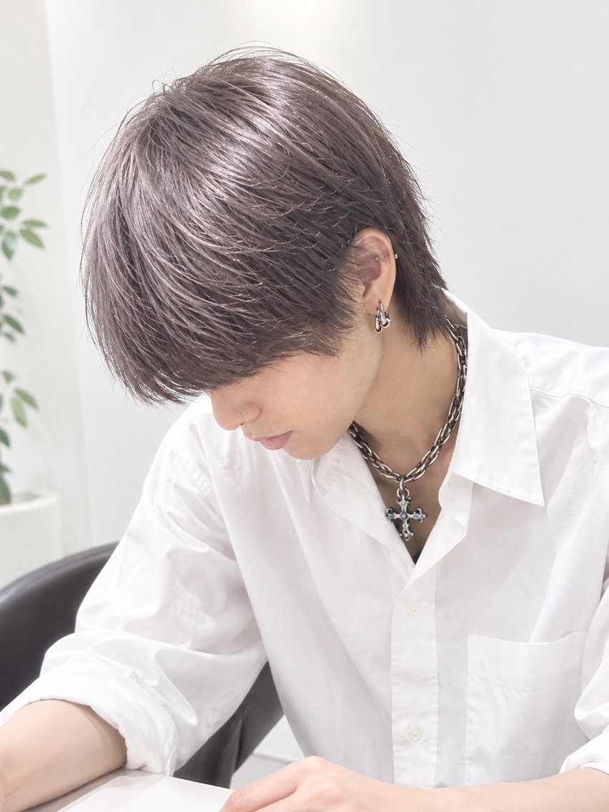 カラー メンズ ヘアカラー 湯浅 風希のヘアスタイル