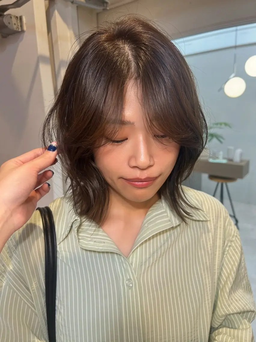 ミディアム カラー 透明感カラー chisaのヘアスタイル