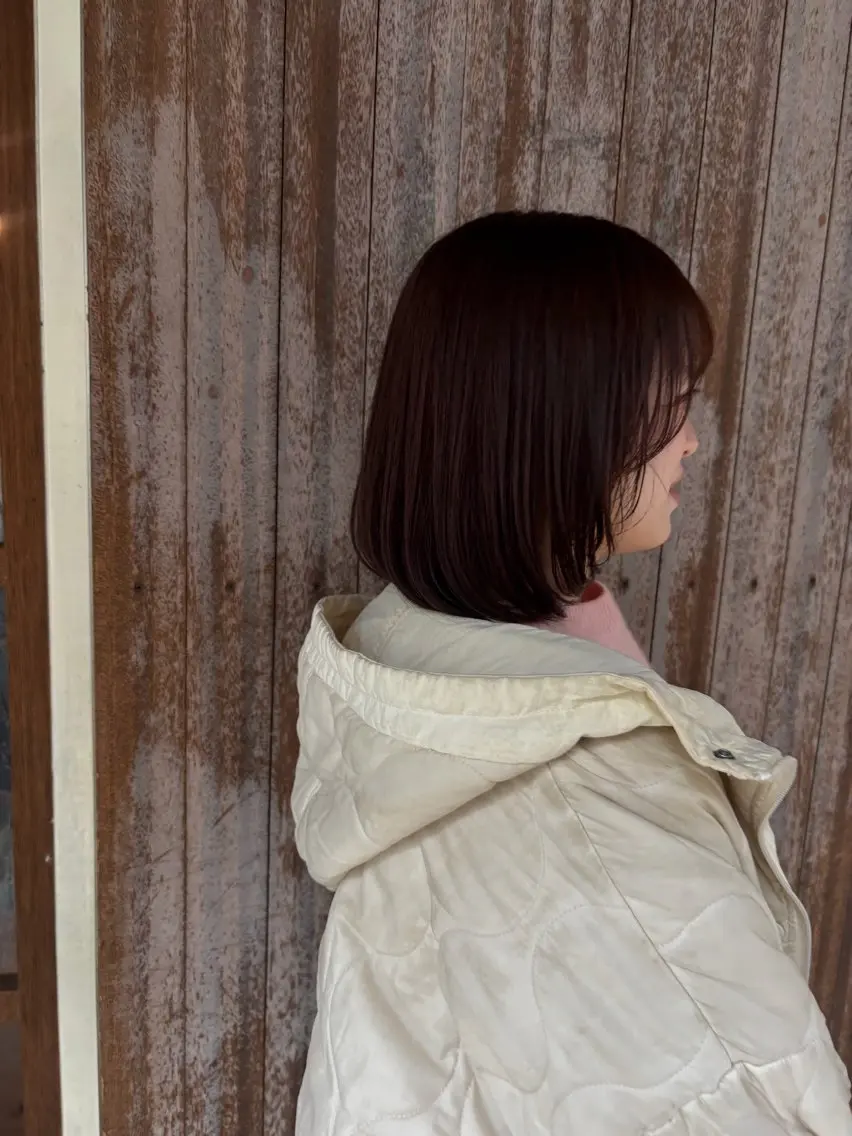 セミロング カラー ラベンダーカラー ボブ レイヤーカット 竹本りんか/梅田/ 新大阪/天王寺のヘアスタイル