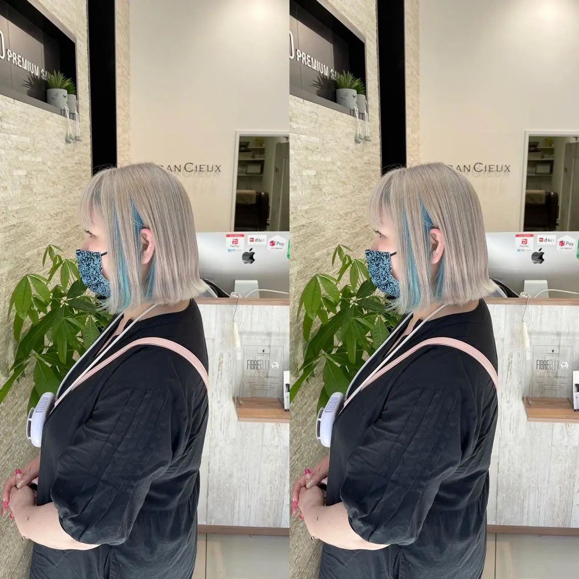 ショート ヘアカラー トリートメント Y Uのヘアスタイル