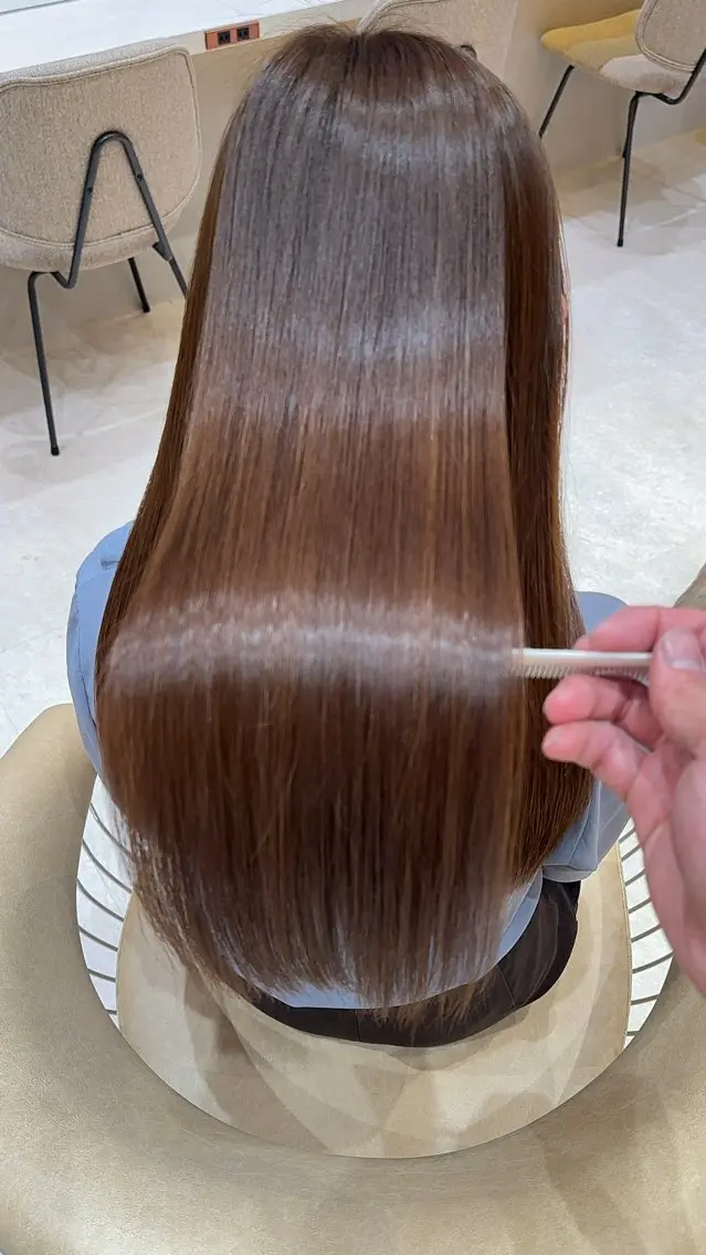 ロング カラー カット ヘアカラー 縮毛矯正 縮毛矯正✨🫧 レイヤー川村利幸のヘアスタイル