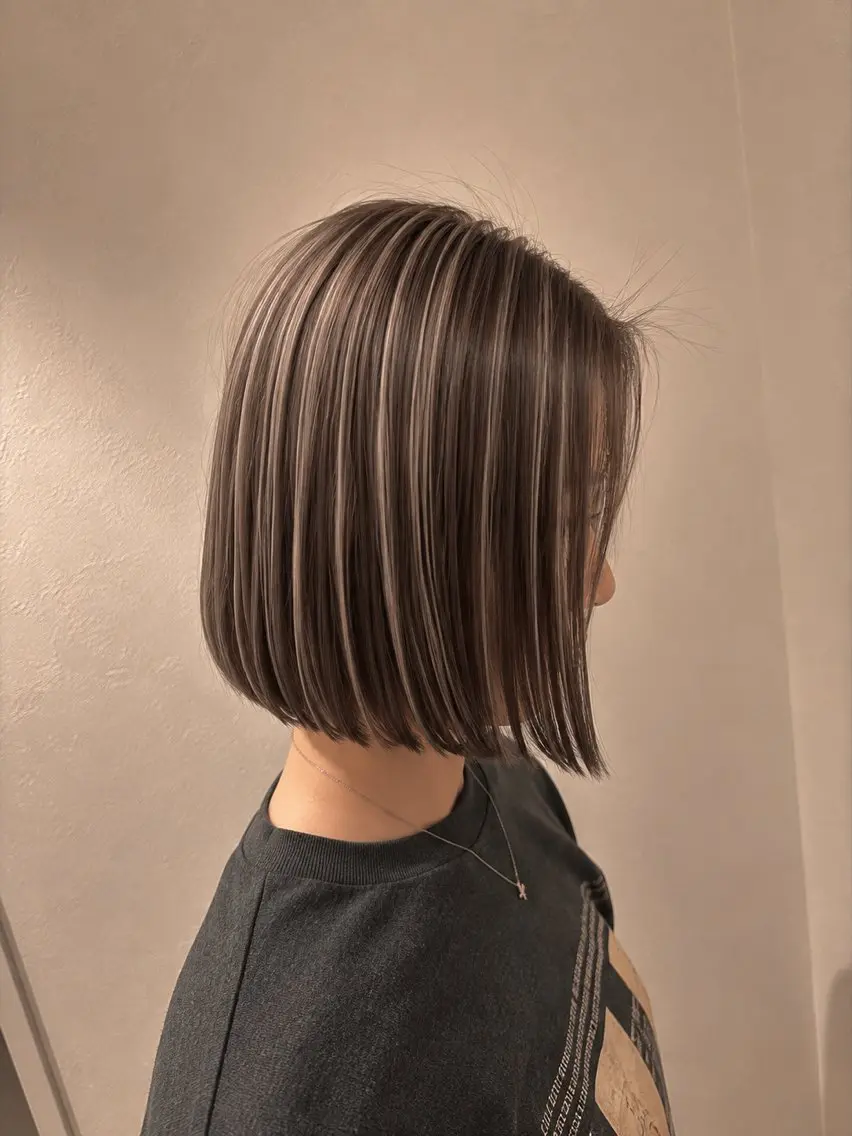 ミディアム ヘアカラー トリートメント 🫧艶髪/透明感🫧 EIGHT副店長丸山のヘアスタイル