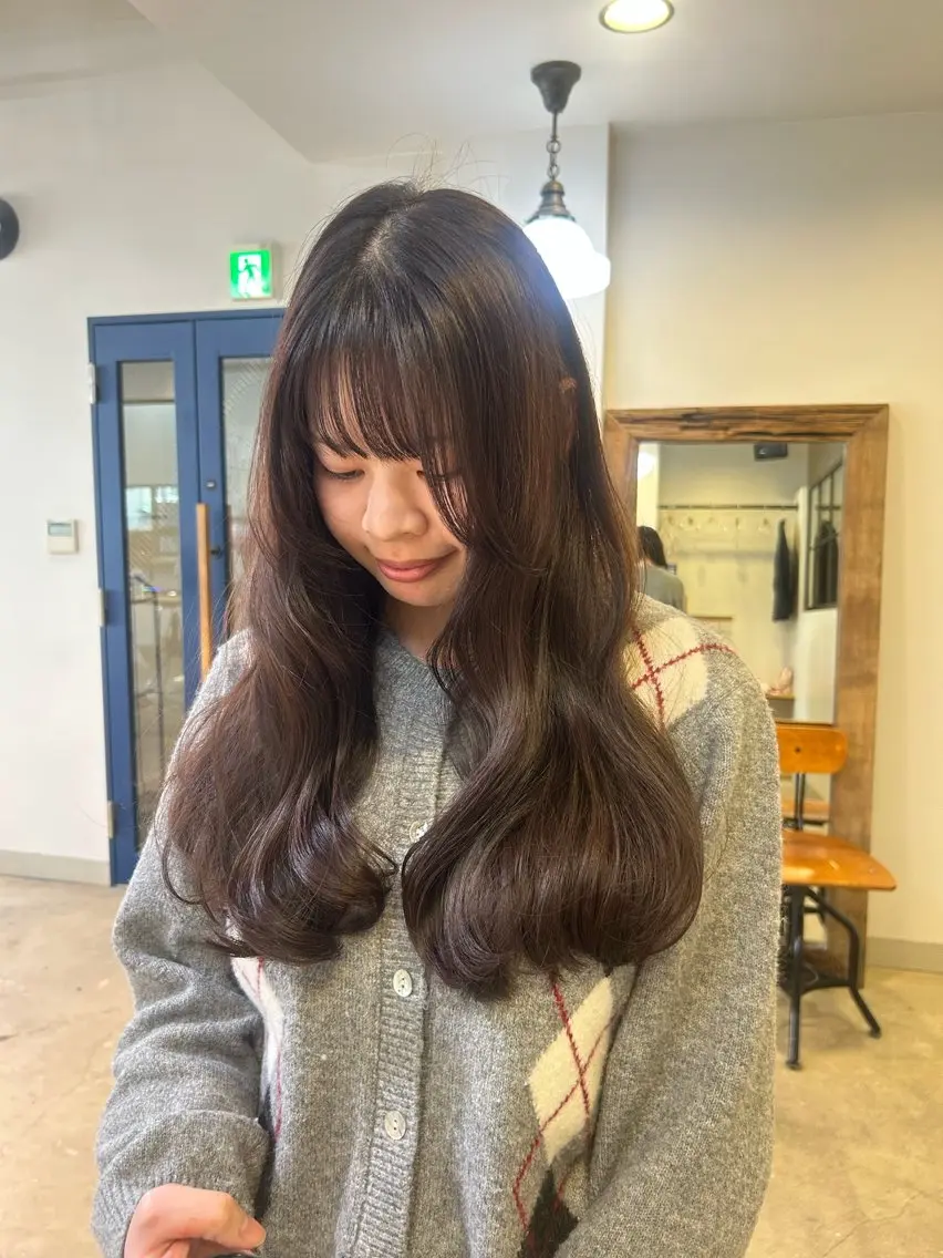 ロング カラー カット ヘアカラー トリートメント rina /レイヤー /ヘルシーヘアのヘアスタイル