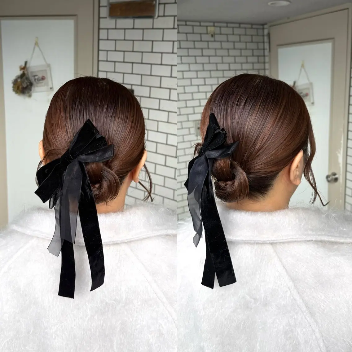 ショート ヘアアレンジ 成人式 ハーフアップ 結婚式・ブライダル ボブ デート 褒められヘアメイク /ボブ女子🐶みおのヘアスタイル