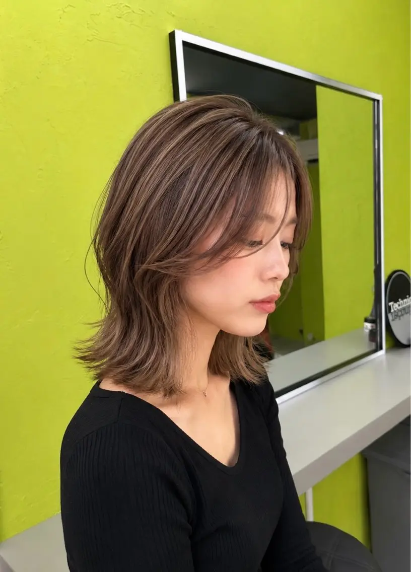 ミディアム 似合わせカット トリートメント ヘアカラー 湘南台ORCO 店長 ✨RYUのヘアスタイル