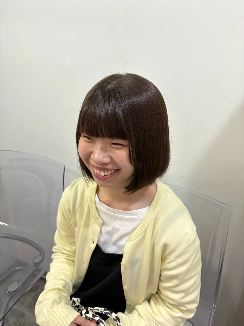 カラー パツボブ/暖色 西梅田/かえで🎀のヘアスタイル