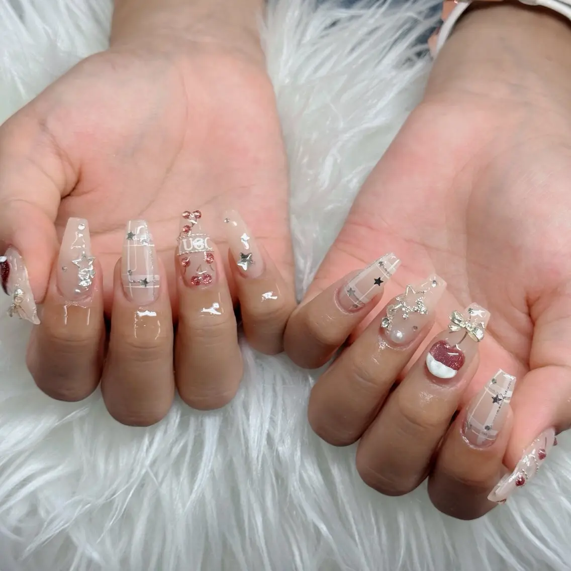 ネイル フットネイル フレンチネイル グラデーション 韓国ネイル ロングネイル ハンドネイル Hani Nail Salonのネイルデザイン