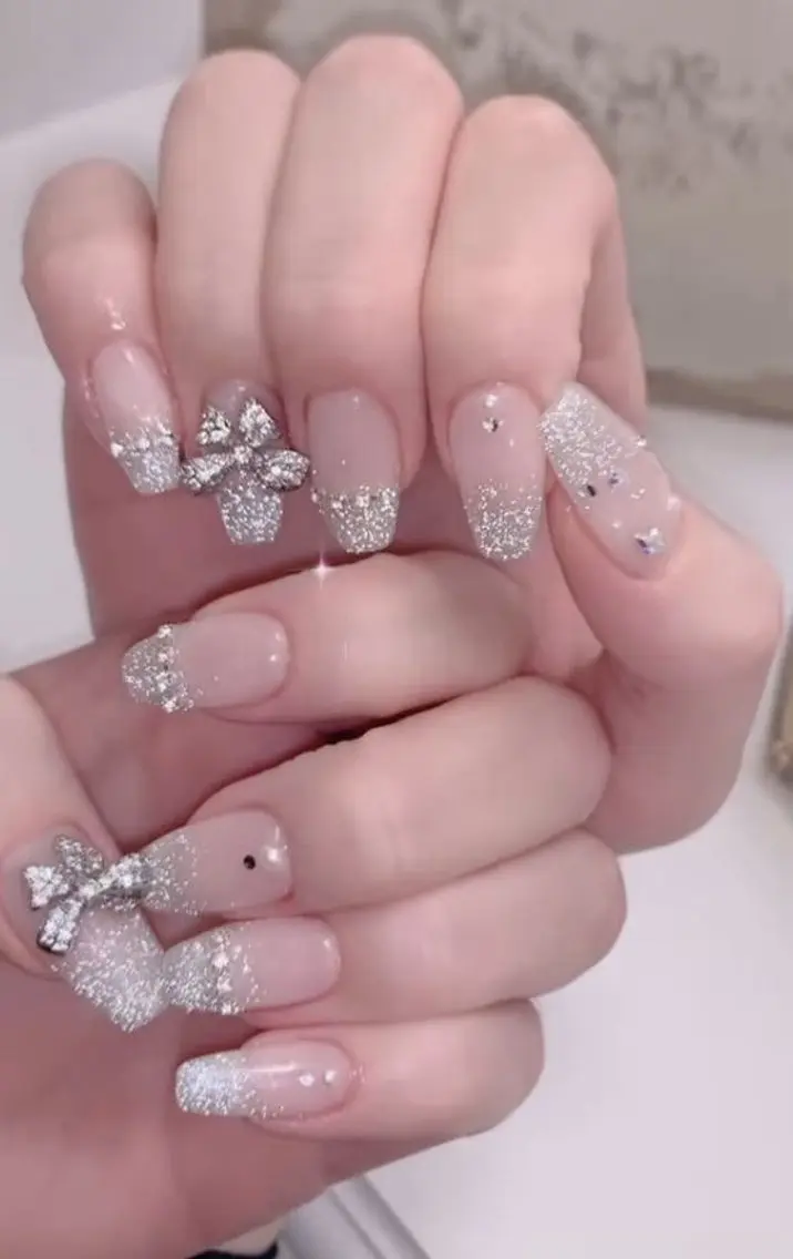 ネイル クリアネイル 長さ出し フラッシュネイル フレンチネイル ジェルネイル ハンドネイル kana nailのネイルデザイン