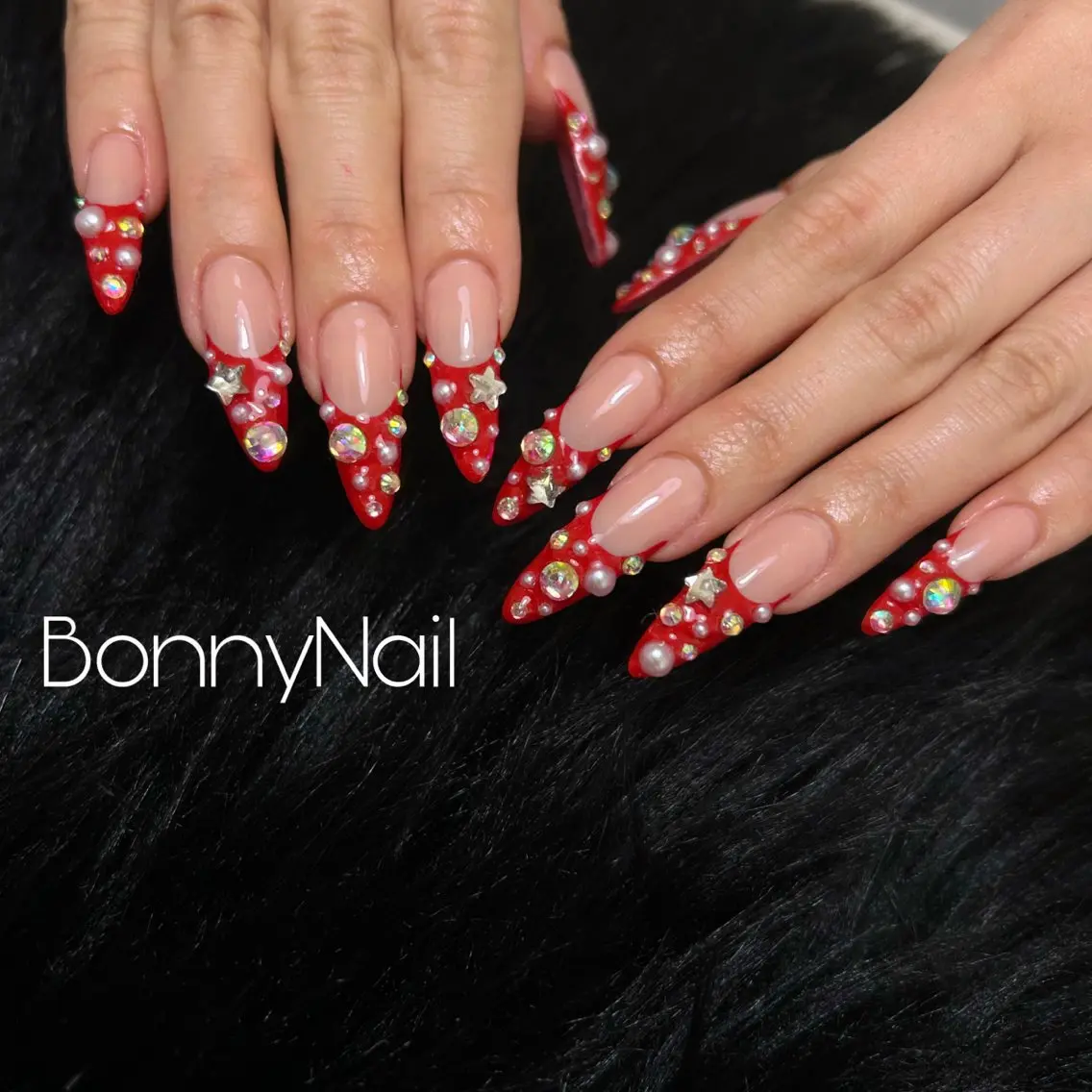 ネイル 長さ出し ネイルチップ ハンドネイル Bonny Nailのネイルデザイン