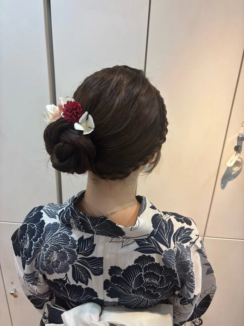 《🫧土日祝日限定🫧》浴衣の着付け👘&ヘアセット💓の写真