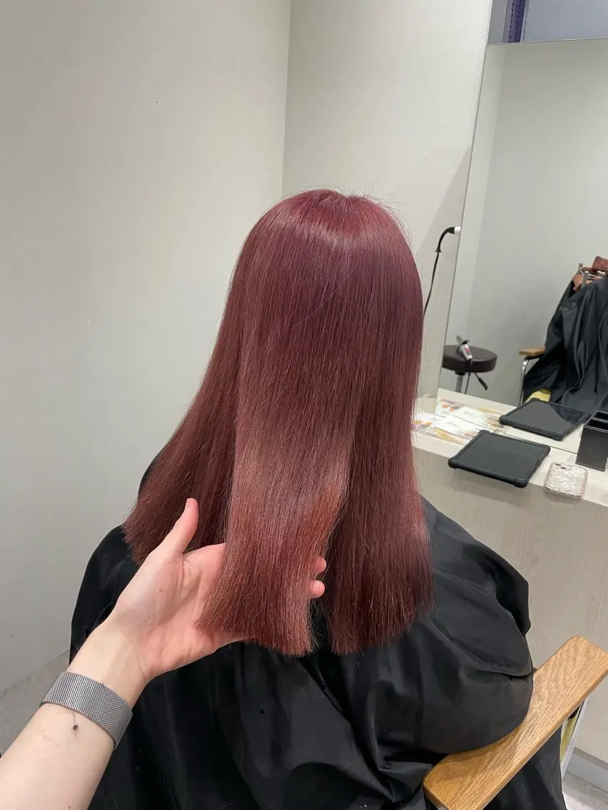 ロング ヘアカラー ♡透明感/艶カラー/ M a I ♡のヘアスタイル