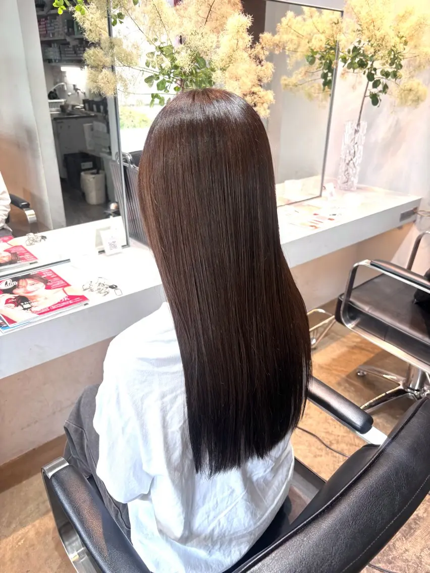 ロング カラー アッシュ アッシュブラウン ブラウンカラー カット ヘアカラー トリートメント ྀི akane   ྀིのヘアスタイル