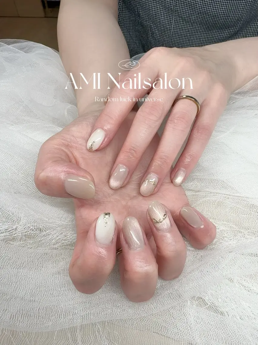 ミディアム ハンドネイル AMI Nailsalonのネイルデザイン
