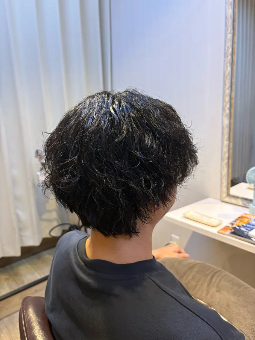 パーマ メンズ カット パーマ 上川畑 つかさのヘアスタイル