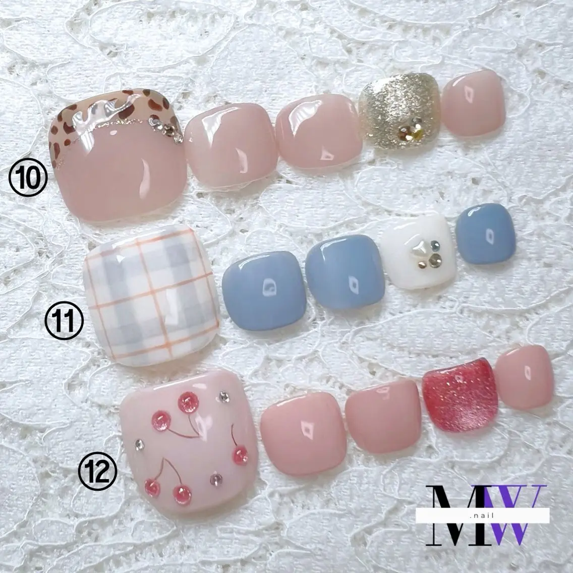ネイル アートネイル フットネイル ジェルネイル フットネイル MW .nailのネイルデザイン
