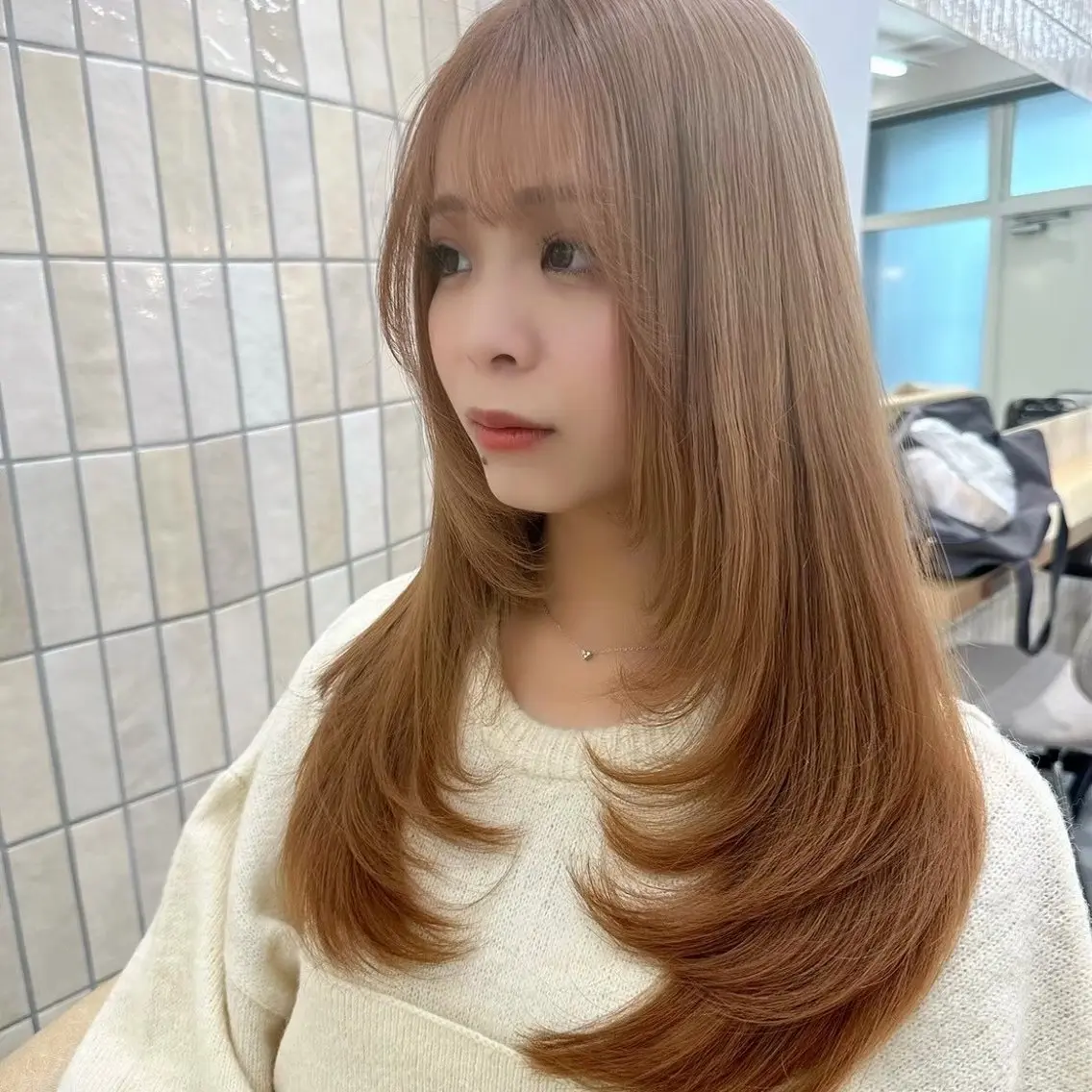 ロング カット ヘアカラー トリートメント 🦋高屋敷陸🦋 レイヤー/ハイトーンのヘアスタイル