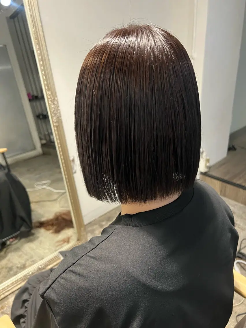 ショート カラー ボブ fielu KANAEのヘアスタイル