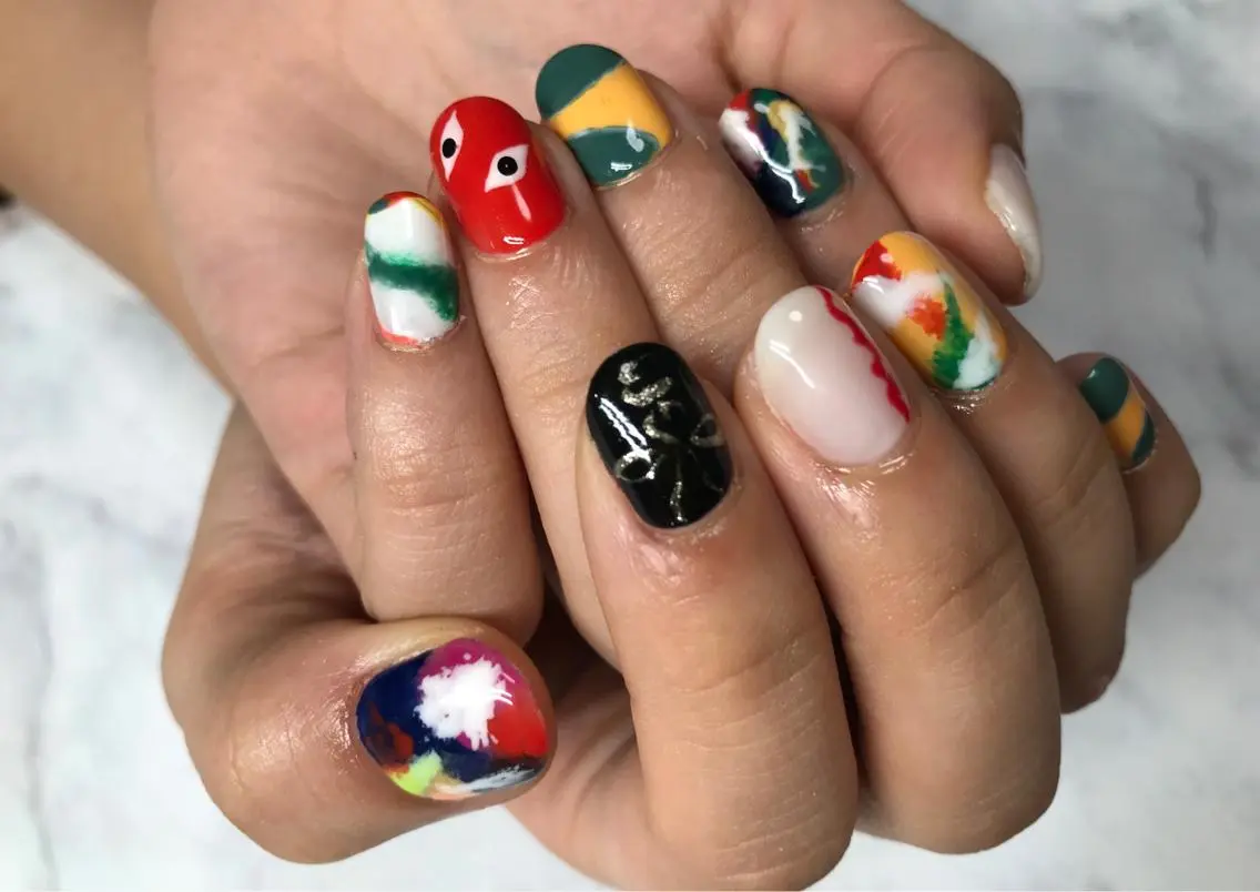 ネイル ハンドネイル Mana‪ ‪·͜· ❤︎‬のネイルデザイン