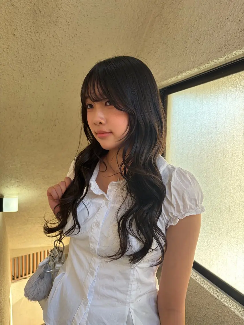 ロング カット カットパーマ/ レイヤー/ココミ🧚のヘアスタイル