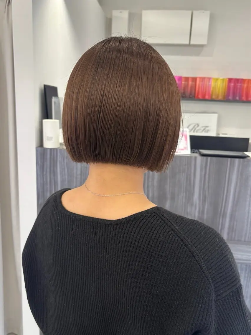 髪質向上カラー+カット+トリートメントの写真