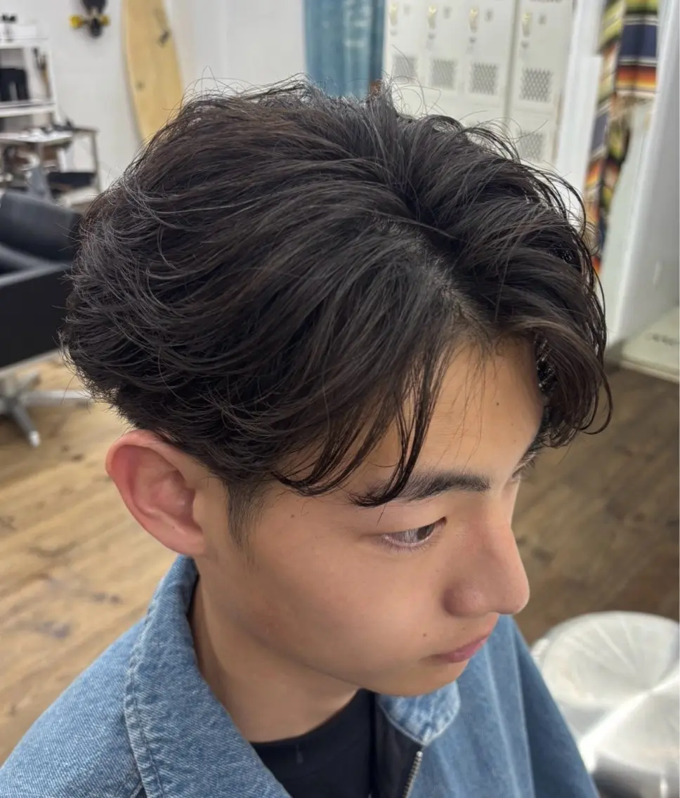 パーマ メンズ カット パーマ メンズ特化サロン Ryomaのヘアスタイル