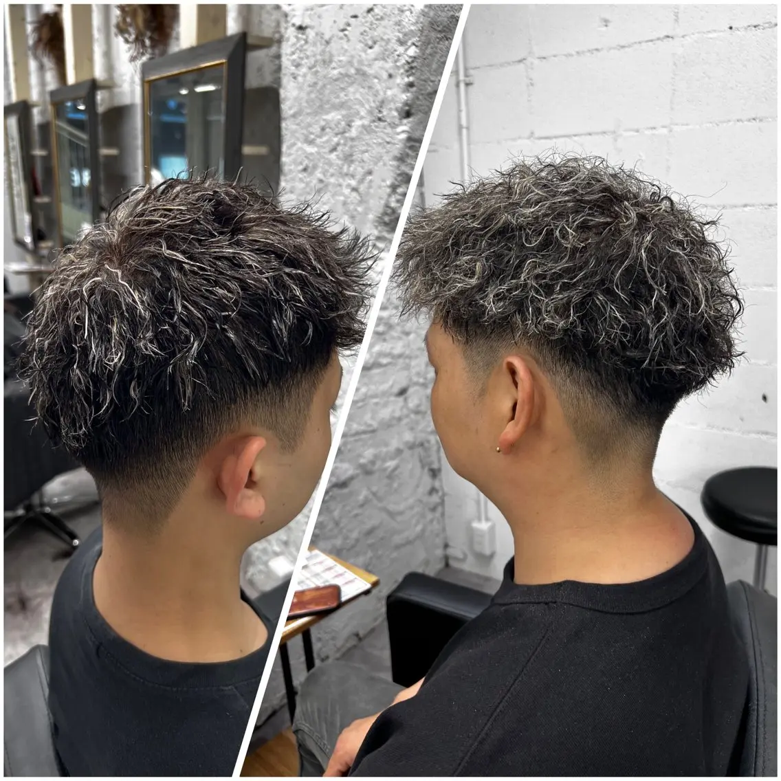 カラー パーマ メンズ 笹江 瑞穂のヘアスタイル