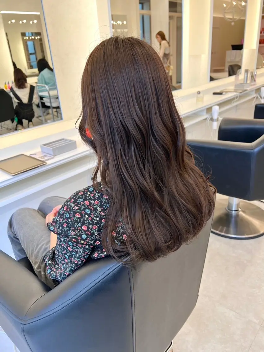 ロング カラー NANO/ ブリーチ×レイヤーのヘアスタイル