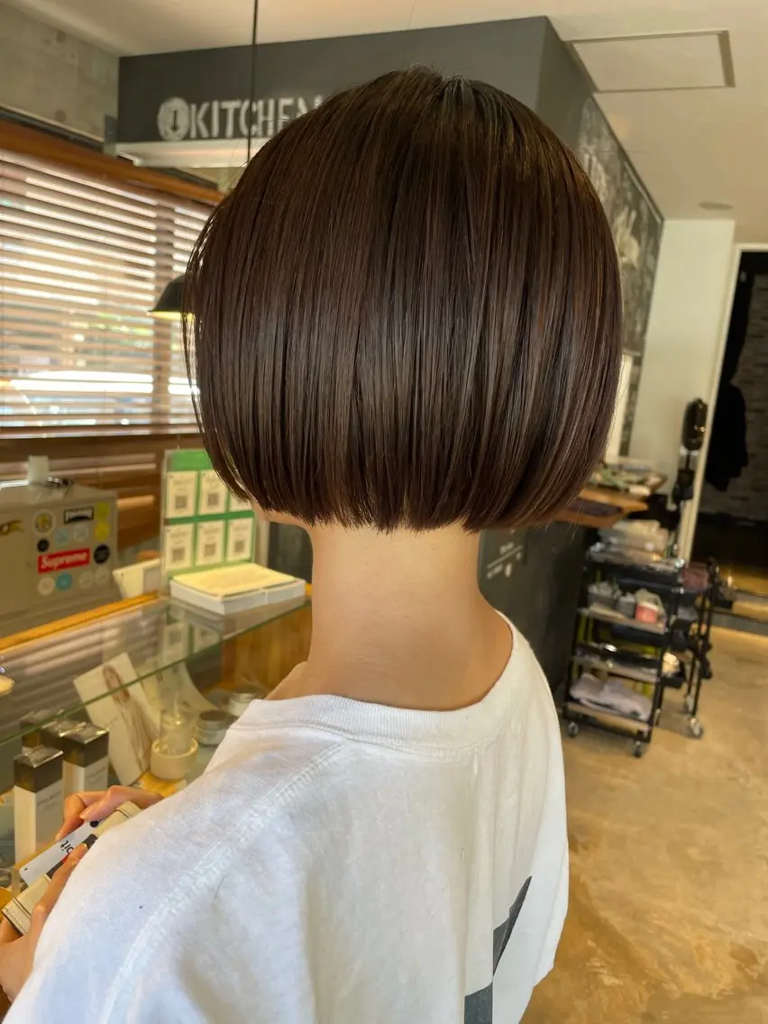ショート 切りっぱなしボブ ボブ カット SAYA ‪🌱‬のヘアスタイル